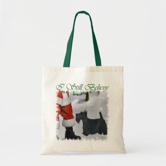 Scottish Terrier Christmas Geschenke Tragetasche (Vorne)