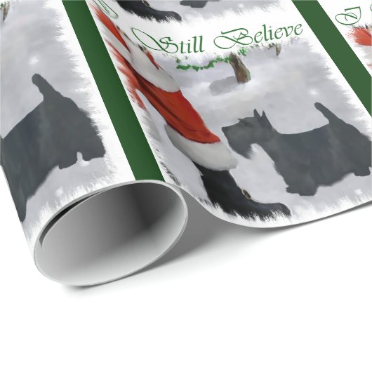 Scottish Terrier Christmas Geschenkpapier (Rolleneckpunkt)