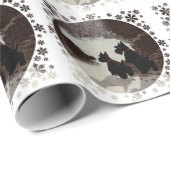 Scottish Terrier Christmas Geschenkpapier (Rolleneckpunkt)