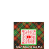 Scottish Terrier Christmas Green Kariert Mittlere Geschenktüte