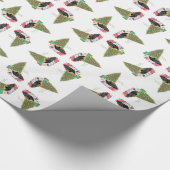 Scottish Terrier Christmas Nickerchen Geschenkpapier (Ecke)