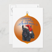 Scottish Terrier Christmas Ornament Feiertagspostkarte (Vorne/Hinten)