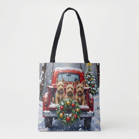 Scottish Terrier Christmas Red Truck Holiday Tasche (Vorderseite)
