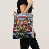 Scottish Terrier Christmas Red Truck Holiday Tasche (Von Nahem)