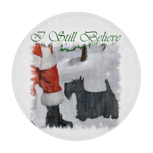 Scottish Terrier Christmas Schneidebrett (Vorderseite)