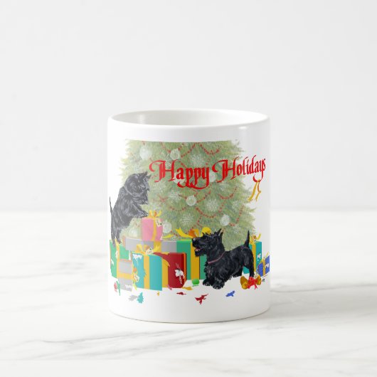 Scottish Terrier Christmas Tasse (Mittel)