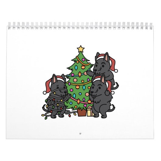 Scottish Terrier Christmas Tree Kalender (Titelbild)