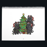 Scottish Terrier Christmas Tree Kalender<br><div class="desc">Dieses schottische Terrier Weihnachtsbaumdesign ist ein großartiges Geschenk für einen schottischen Terrier Besitzer. Es enthält eine Darstellung von Scottie dog.</div>