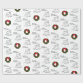 Scottish Terrier Christmas Wrapping Paper Geschenkpapier (Flach)