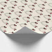 Scottish Terrier Christmas Wrapping Paper Geschenkpapier (Ecke)