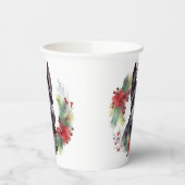 Scottish Terrier Christmas Wreath Festive Pup Pappbecher (Links)