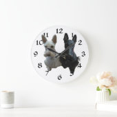 Scottish Terrier Clock Große Wanduhr (Zuhause)