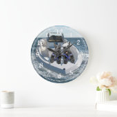 Scottish Terrier Clock Große Wanduhr (Zuhause)