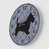 Scottish Terrier Clock Große Wanduhr (Winkel)