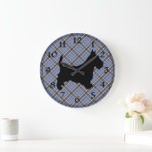 Scottish Terrier Clock Große Wanduhr (Zuhause)