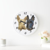 Scottish Terrier Clock Große Wanduhr (Zuhause)