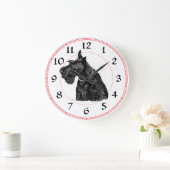 Scottish Terrier Clock Große Wanduhr (Zuhause)