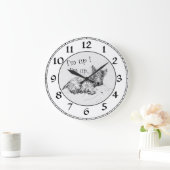 Scottish Terrier Clock Große Wanduhr (Zuhause)