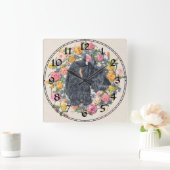 Scottish Terrier Clock Quadratische Wanduhr (Zuhause)