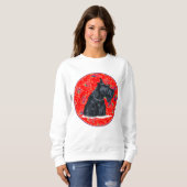 Scottish Terrier Colorful Celebration Sweatshirt (Vorne ganz)