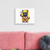 Scottish Terrier Construction Worker Leinwanddruck (Insitu (Wohnzimmer))