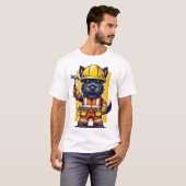 Scottish Terrier Construction Worker T-Shirt (Vorne ganz)