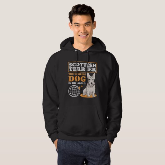 Scottish Terrier Cooler Hund Scottie Hoodie (Vorne ganz)