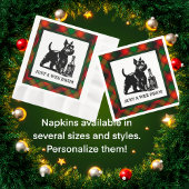 Scottish Terrier Customized Wee Dram Tartan Serviette