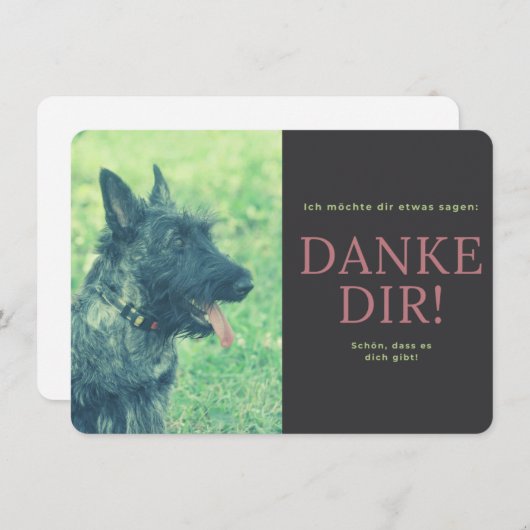 Scottish Terrier Dankeskarte (Vorne/Hinten)