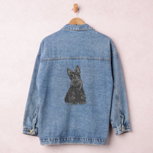 Scottish Terrier Denim Jacket Jeansjacke (Hangar)