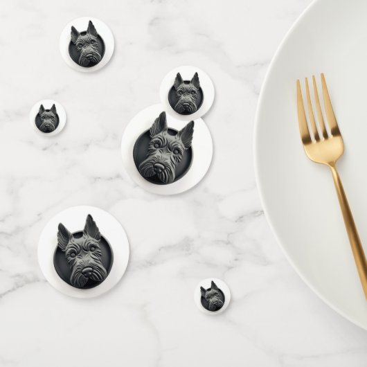 Scottish Terrier Dog 3D Inspiriert Konfetti (Gruppe)