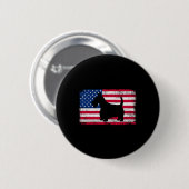 Scottish Terrier Dog 4. Juli Patriotic Amerika Button (Vorne & Hinten)