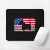 Scottish Terrier Dog 4. Juli Patriotic Amerika Mousepad (Mit Mouse)
