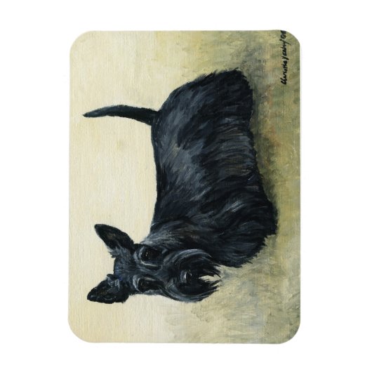 Scottish Terrier Dog Art Magnet (Vertikal)