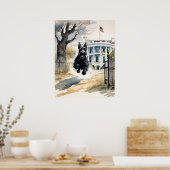 Scottish Terrier - Dog Art Print Poster (Küche)