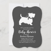 Scottish Terrier Dog Baby Shower Gender Neutral Einladung (Vorderseite)