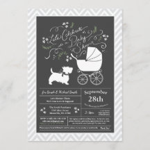 Scottish Terrier Dog Baby Shower Gender Neutral