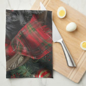 Scottish Terrier Dog Christmas Geschirrtuch (Viertel Falte)