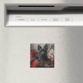 Scottish Terrier Dog Christmas Magnet (In Situ (Geschirrspüler))
