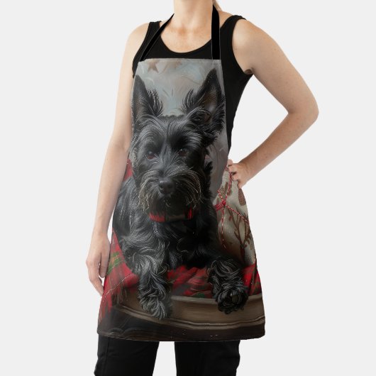 Scottish Terrier Dog Christmas Schürze (InSitu)