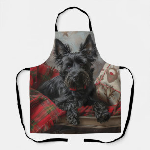 Scottish Terrier Dog Christmas Schürze