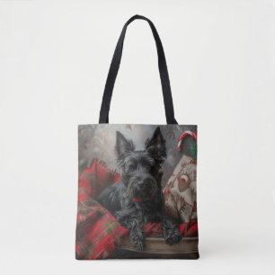 Scottish Terrier Dog Christmas Tasche