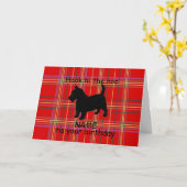 Scottish Terrier Dog Customize Card, Schotte Diale Karte (Gelbe Blume)