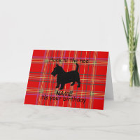 Scottish Terrier Dog Customize Card, Schotte Diale