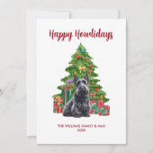 Scottish Terrier Dog Family Weihnachten (Vorderseite)
