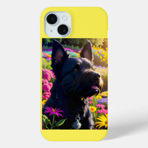 Scottish Terrier Dog Flower Garden Case-Mate iPhone Hülle