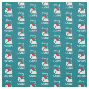 Scottish Terrier Dog Frohe Weihnachten Niedliches  Stoff