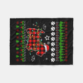 Scottish Terrier Dog Funny Xmas Ugly Sweater Chris Fleecedecke (Vorderseite (Horizontal))