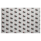Scottish Terrier Dog Gingham Kariert Niedlich Stoff (Fat Quarter (45,7 x 55,9 cm))