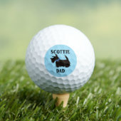 Scottish Terrier Dog Golf Balls, Scottie Vater Golfball (Insitu T-Shirt)